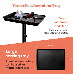 Venta al por mayor de acero inoxidable instrumento <span class=keywords><strong>tatuaje</strong></span> bandeja con ruedas altura ajustable pelo peluquería muebles - Product Image 2