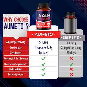 NAD 90 <b>Capsules</b> Niacinamide Enhance Cellular Energy Antioxidant Properties Plant Extracts Food Grade nad supplements - Product Image 3
