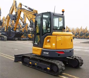 Nouvelle mini-excavatrice sur chenilles XE55E de 5-5,5 tonnes, pelle excavatrice de 5 tonnes de haute qualité avec moteur, pompe, engrenages et PLC au meilleur prix - Product Image 2
