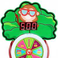 Machine de jeu d'arcade à monnayeur à 3 niveaux sur le thème des singes, avec roue de la chance et système de récompense, équipement de divertissement commercial pour enfants pour centre de jeux