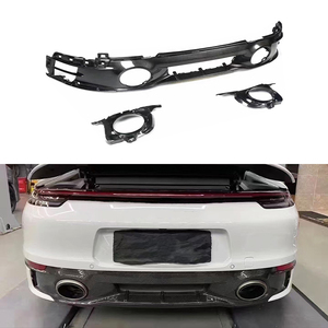 Kit de mise à niveau de lèvre arrière en fibre de carbone haute performance 2019-2024, fixation par boulons pour feux de brouillard, léger, neuf, pour 911 Carrera S 4S 992 - Product Image 1