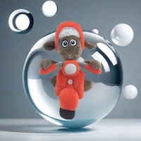 Shenzhen prix d'usine carnaval couleur rouge mouton personnaliser forme animale en peluche jouet de moto en peluche
