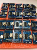 Módulo de Voz MP3 My1680u-12p, Reproductor de Sonido para Montaje en PCB, DC 5V, Control Programable, Descarga USB, Memoria Flash de 2M-16M