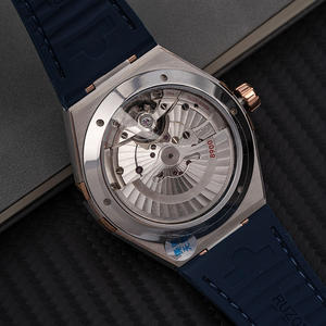 Reloj Mecánico Unisex de Lujo y Alta Calidad, Acero Inoxidable 904, Correa de Cuero, Cristal de Zafiro, Cronógrafo, Deportivo, para Buceo - Product Image 4