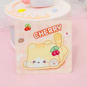 Falling Doll Cute Index <span class=keywords><strong>Sticky</strong></span> <span class=keywords><strong>Notes</strong></span> Auto-adesivo Post-it White Card Double Adhesive Sticky58 Feito De Papel Durável - Product Image 2