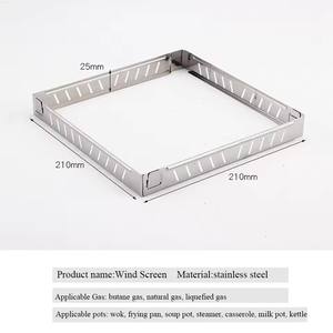 Outdoor Gas Stove Wind Screen Stainless Steel <b>Foldable</b> Stove Windshield Burner Screen Cooking <b>BBQ</b> Hiking Camping Equipment - Product Image 5
