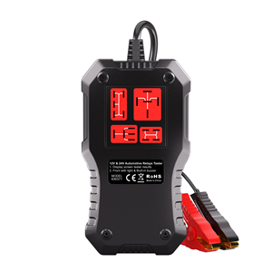 เครื่องทดสอบรีเลย์รถยนต์ 12V พร้อมไฟ LED ชุดทดสอบรีเลย์ 4/<span class=keywords><strong>5</strong></span> ขา, เครื่องทดสอบแบตเตอรี่ลิเธียม Konnwei Kw37112v เครื่องวิเคราะห์แบตเตอรี่รถยนต์ 24v - Product Image 1