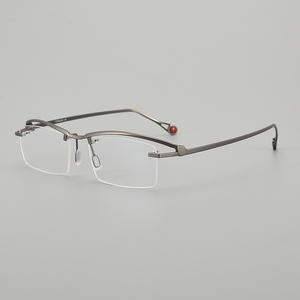 2024 nouvelles lunettes de lecture sans <span class=keywords><strong>lunette</strong></span> mâle pur titane affaires cadre optique femme haute myopie anti-bleu lunettes cadre - Product Image 6