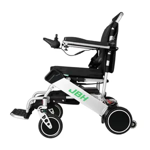 Venta al por mayor precios más baratos silla de ruedas electrónica motorizada silla de ruedas eléctrica pequeña ligera portátil plegable 3 años