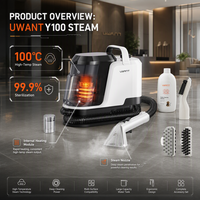 Nettoyeur vapeur portable Uwant Y100 18000Pa pour canapé et usage domestique, expédié depuis l'entrepôt de Pologne