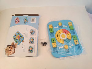 Toptan gelişmiş sürgülü labirent köpek bulmaca oyuncak interaktif mama besleyici yavaş besleyici tedavi oyuncak zenginleştirme ve tırnak bakımı için - Product Image 3