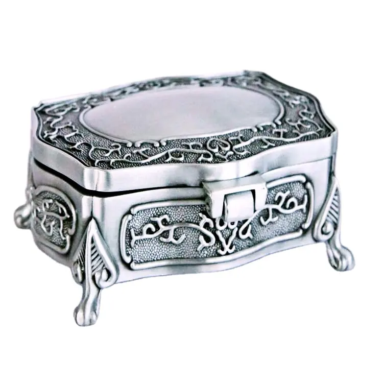 Wholesale Luxury Custom Logo Small Cardboard Jewelry Storage Metal Packaging