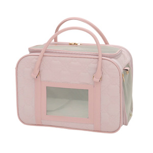 Huayuan Hoopet Pet Carrier Cherry Blossom Milk Color Breathable Large Space Cat <b>Bag</b> For Travel With Adjustable Strap - Product Image 5