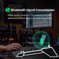 Console de mixage audio 10 canaux BHA MR10 USB DJ avec alimentation fantôme 48V et effets numériques 99DSP pour scène en direct et studio OEM