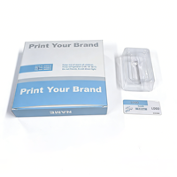 Boîte d'emballage pour flacons de 3 ml et 10 ml (1 pièce, 2 pièces) avec étiquettes adhésives, support d'autocollants, insert personnalisé imprimé avec votre propre marque et nom, emballage professionnel