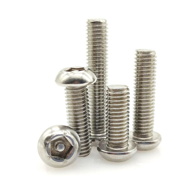 M3x12mm Button Head Torx Screws - 100 Pcs 304 Stainless Steel Anti-Theft