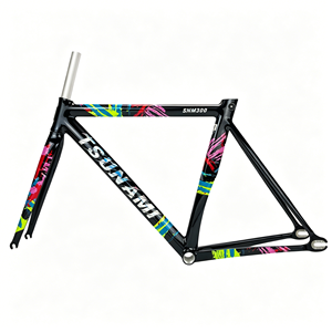 Telaio per Bicicletta da Corsa a Scatto Fisso TSUNAMI SNM300 in Alluminio con Freno a Cerchio, Set Completo con Serie Sterzo e Morsetto Sella - Product Image 5