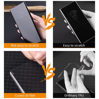 Film protecteur d'écran en hydrogel UV transparent HD 0,25 mm, feuille de protection UV en TPU flexible 9H pour téléphone portable, découpable à la machine