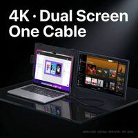 Pantalla Portátil 4K de 15.6 Pulgadas, 3840x2160 IPS, 350nit, USB-C, para Planificador de Bodas, Inspector de Propiedades, Trabajo de Campo, Fábrica ODM