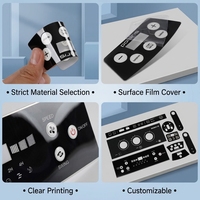 Placa de Identificación Personalizada Qiantak para PC, Etiqueta de Logotipo de Policarbonato para Equipos de Audio, Etiqueta para Máquinas Industriales, Suministro al por Mayor OEM