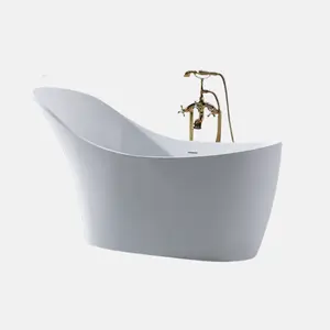 Bañera independiente de acrílico CE de estilo europeo Diseño clásico Baño de alta calidad con 5 años de garantía