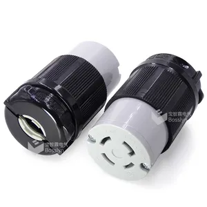 UL Soket Konektor Plug L15-30C NEMA Perempuan, 30A 30 Amp,AC 250 V 250 Volt,3 Kutub-4 Pembumian Kawat