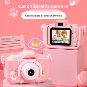 Fotocamera Digitale Mini a Forma di Gatto per Bambini, Schermo da 2 Pollici, Giocattolo Educativo, Miglior Regalo di Compleanno per Bambini - Product Image 1