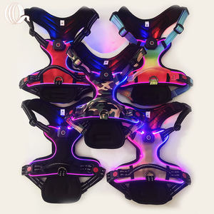 Arnés de perro LED recargable de alta calidad, chaleco táctico ajustable, luz LED, nailon duradero para aventuras caninas activas - Product Image 1