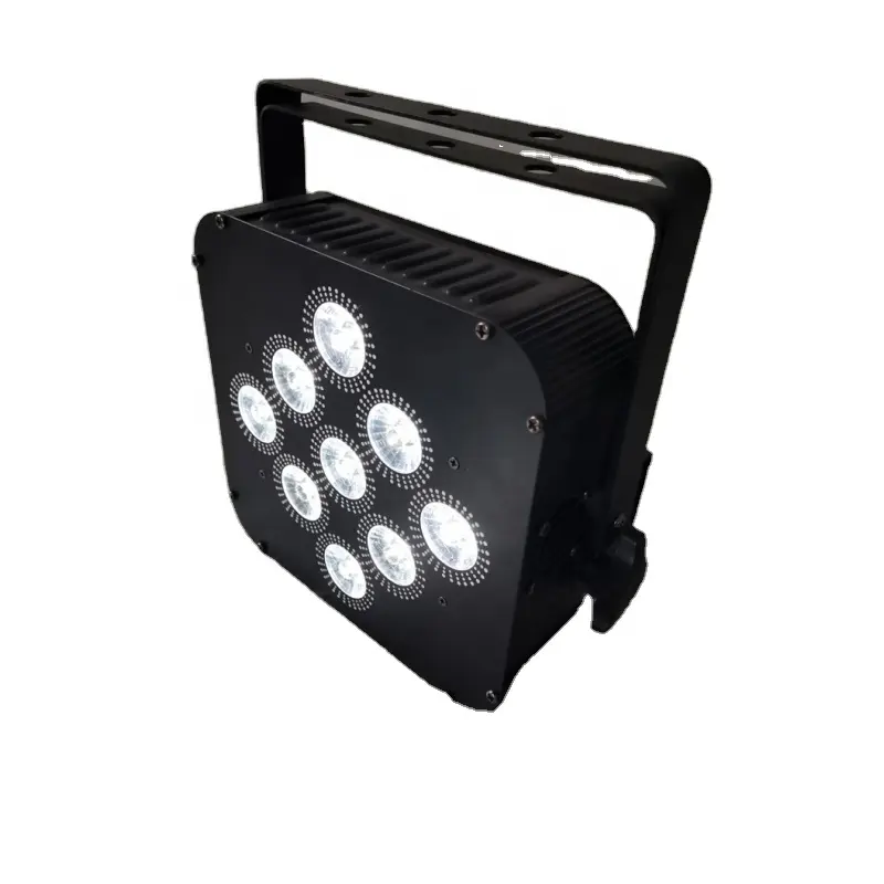 Meilleure vente 9X18W rechargeable alimenté par batterie sans fil dmx led lumière de scène pour éclairage de scène de mariage