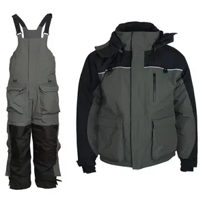 Polyester fabric Offshore Sailing Jacket Waterpoof windproof Bib Pants Fishing Suit Foul Weather Gear Coastal