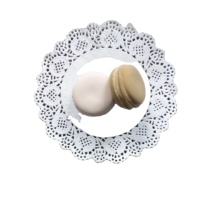 Napperons en dentelle blanche pour dîner rond, ensemble pour restaurant