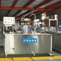 Machine à lait de soja Mesin Produksi Tahu Keras & Tofu Ligne de broyeur de soja pour le traitement des produits de haricot