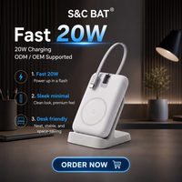 Batterie externe 10000mAh 20W PD à charge rapide, logo personnalisé, vente en gros, chargeur portable pour cadeaux promotionnels, commande en gros, OEM