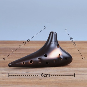 Ocarina soprano 12 trous F (SF) non émaillée, instrument professionnel pour la performance et l'enseignement, destiné aux écoles de musique et aux magasins. - Product Image 5