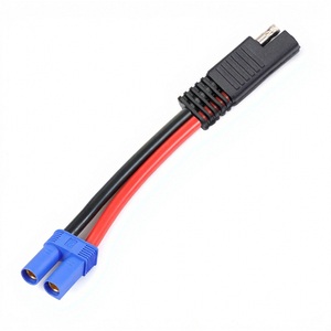 红色 <span class=keywords><strong>2</strong></span> 针 SAE 连接器转 EC5 F/M 插头电源线，适用于家用电器电缆线，10AWG PVC 300mm，适用于汽车电机、太阳能电池板、电池 - Product Image 2