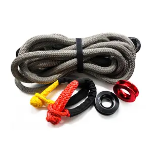 Off-road polyamide Nylon kinetic recovery tow rope