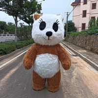 Mashable oso Tigre Husky conejo disfraz inflable gigante Panda Polar fresa oso peludo monstruo mascota promociones Polyfoam