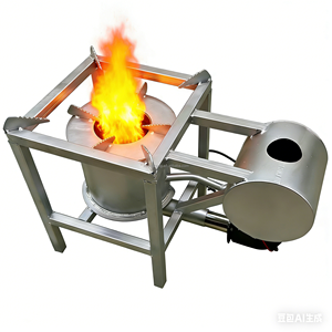 Brûleur à mazout extérieur commercial en acier inoxydable avec souffleur et contrôleur de vitesse <span class=keywords><strong>pour</strong></span> <span class=keywords><strong>chauffage</strong></span> industriel et camping 100-240V - Product Image 1