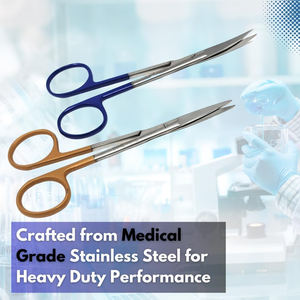 Instrumentos quirúrgicos manuales de alta calidad Tijeras de disección de IRIS TC de acero inoxidable en varios tamaños Base de instrumentos médicos - Product Image 5