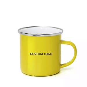 Mug en acier inoxydable émaillé personnalisé, cadeau promotionnel, logo imprimé en sérigraphie, conserve la chaleur/la fraîcheur, 360 ml, Noël - Product Image 2