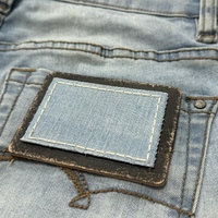 Étiquettes principales en similicuir écologique de haute qualité, gaufrées, imprimées, personnalisables, couleur et taille sur mesure pour vêtements