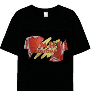 Old School Scorpion prêt à expédier Design personnalisé strass hommes mode tendance noir unisexe t-shirt - Product Image 2