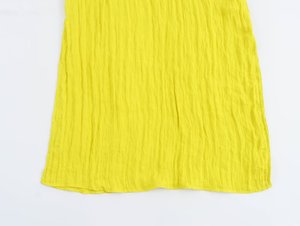 Robe d'été 2024 pour femme, nouvelle collection, effet froissé, avec nœud et fente latérale, style élégant - Product Image 5