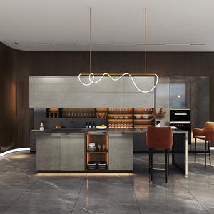 Gabinetes de Cocina Modernos de Madera Personalizados de Fábrica e Islas con Diseño Multifuncional Ecológico para Muebles de Cocina - Product Image 5