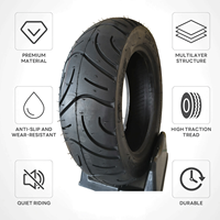 Neumático de Motocicleta de Perfil Ancho 120/70-10 T183 Personalizado de Fábrica, Neumático de Scooter de Alto Agarre para Uso Deportivo, Urbano, Todoterreno, Safari y Raid