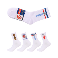 Prix haut de gamme en ligne en gros polyester coton tricoté taille moyenne longueur midi chaussette hommes quatre saisons