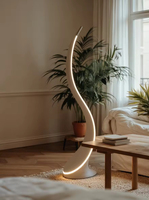 Lampadaire LED contemporain en acier avec abat-jour métallique, intensité variable, blanc neutre 4100K, IRC 80, grande taille pour entrepôt, design moderne sur pied