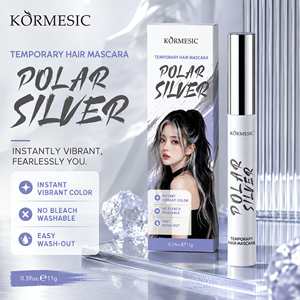 KORMESIC - Tinte Temporal para el Cabello, Color Plata Polar, 11 g, Lavable, Sin Decolorante, Color Instantáneo, Venta al por Mayor, Logotipo Personalizado, Marca Privada - Product Image 1