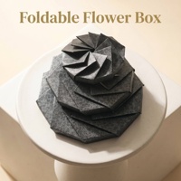 Boîte cadeau personnalisée écologique en forme de fleur, belle boîte en papier pliable, parfaite pour les chocolats, les noix, les bijoux de boutique