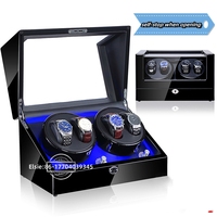 Grenz überschreitende voll automatische mechanische Uhr Shaker Holz Elektrizität motor rotierende Uhren box mit PC-Geschenke tui
